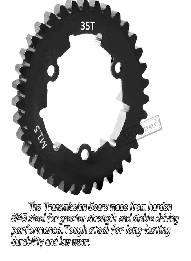 Rcarmumb 35T Spur Gear Upgrades Part For 1/5 X-Maxx 6S Monster Truck,1/5 X-Maxx 8S Monster Truck,Medium Carbon Steel 35T 1.5 Spur Gear with Pinion Gear(27T/28T/29T/30T) Hops Up - Image 5